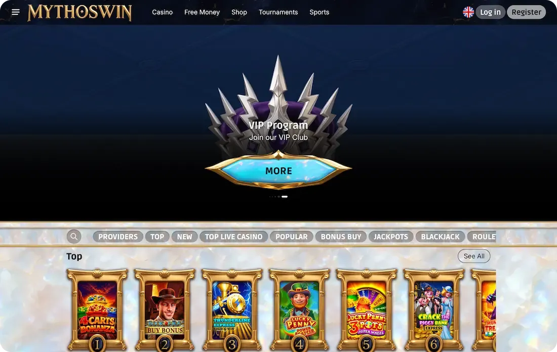 mythoswin casino site